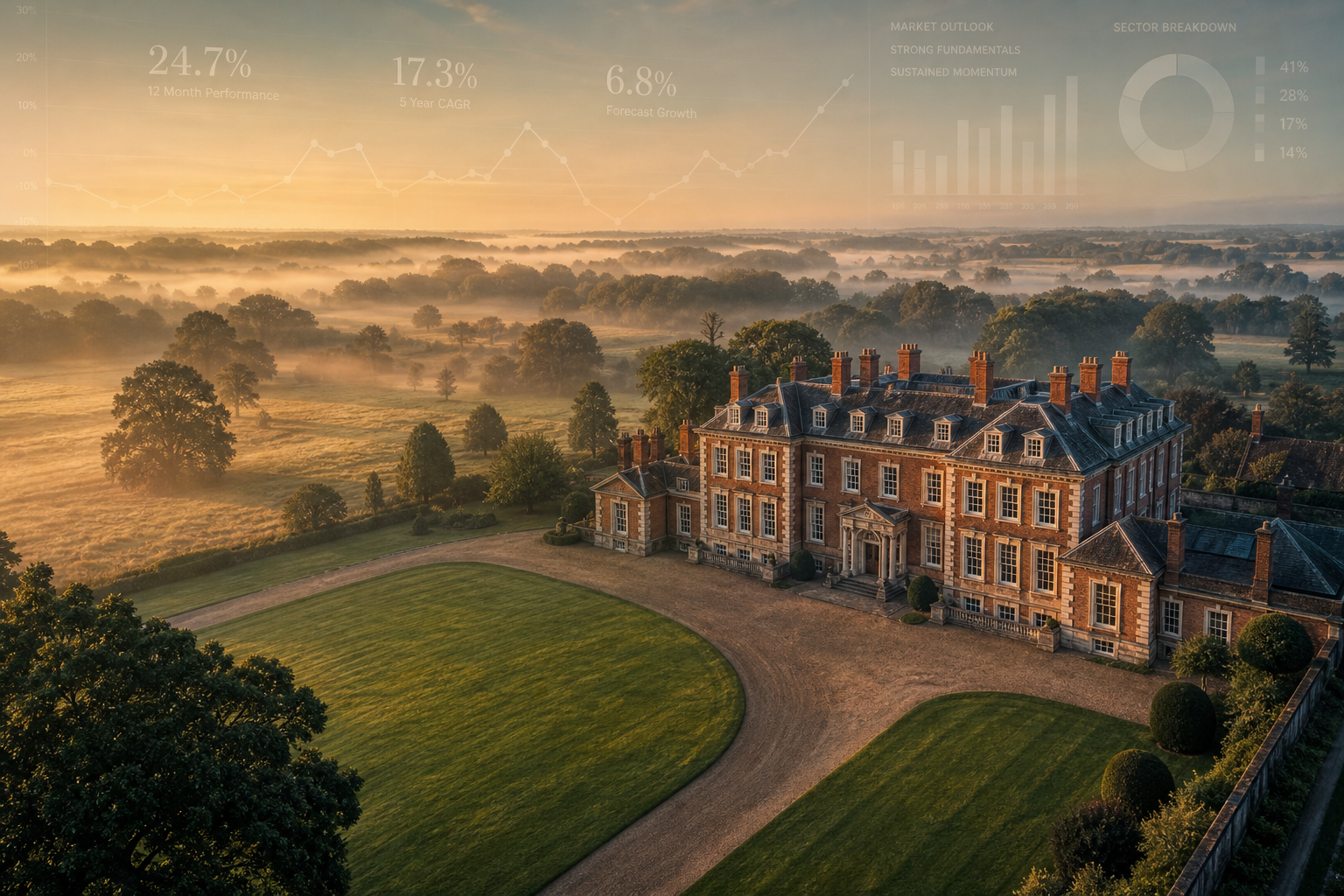 Norfolk country house at dawn with market data overlay - Norfolk Property Market Report June 2026