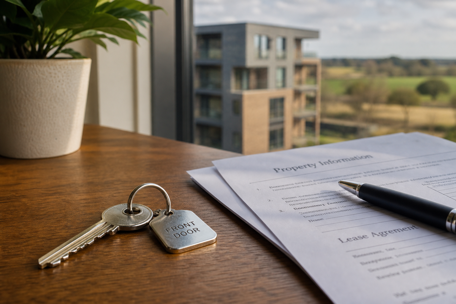 Property documents and keys representing leasehold reform and homeownership challenges