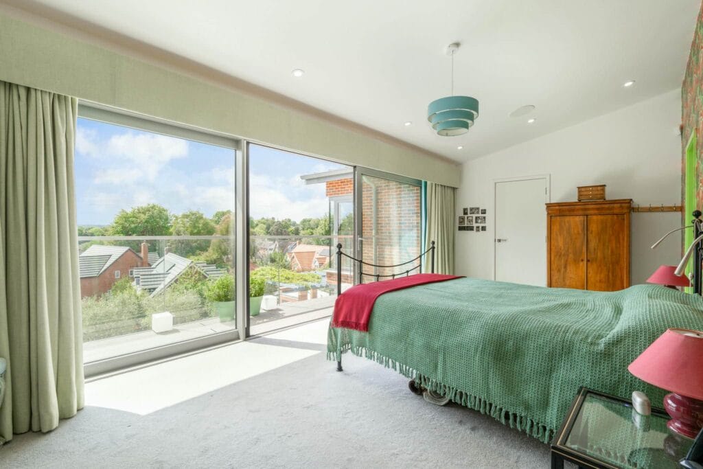 Principal suite with balcony, dressing room and ensuite.