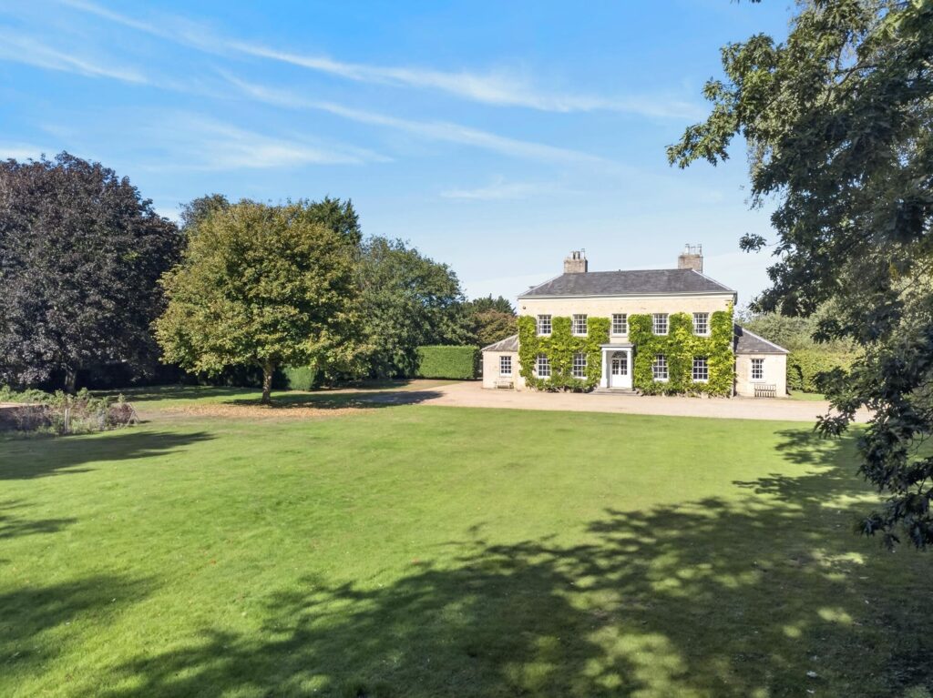 Hall across lawn