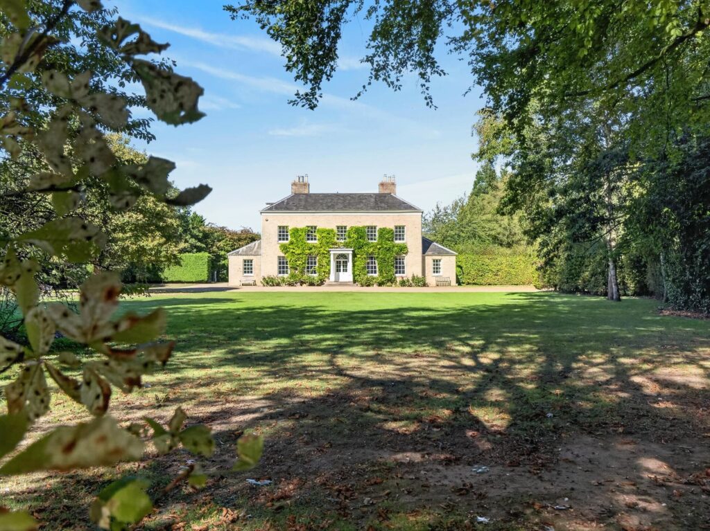 Hall through trees