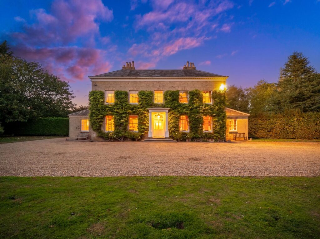 Hall at dusk