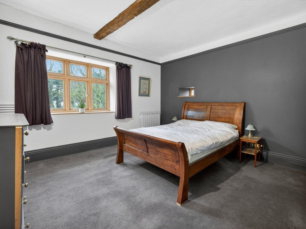 Bedroom with garden outlook