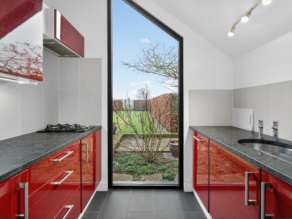Garden view from annexe kitchen