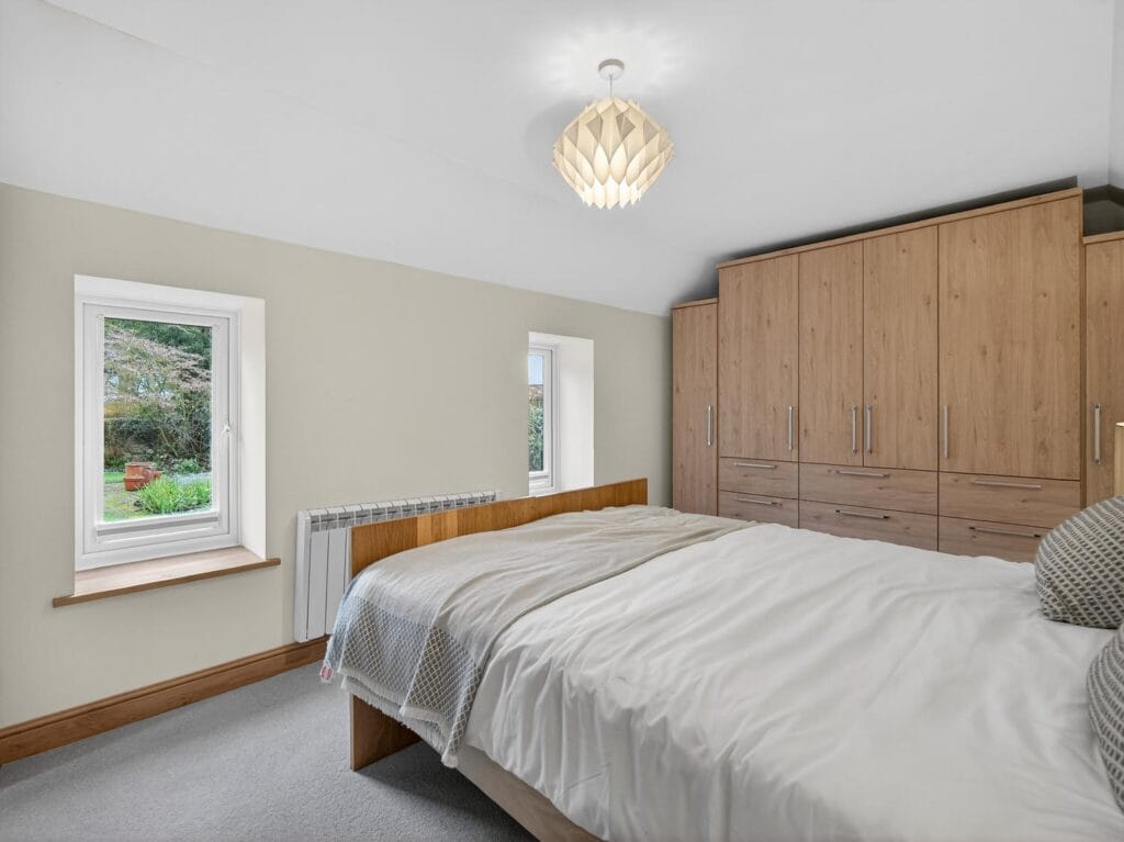 Bedroom overlooking garden